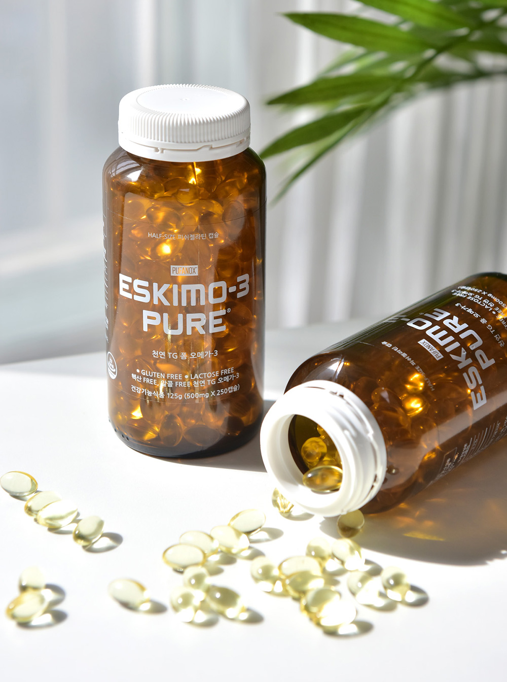 واحد- اوميكا 3 كبسولات جيلاتين السمك 100 حبه تكفي ثلاث اشهر وعشرة ايام | (ONE) Eskimo - 3 Pure Omega 3