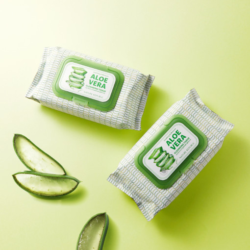 سيت - البشره بعمق من ناتور ريببلك يحتوي على مواد طبيعية ونبتة الصبار| عدد اثنين | (SET) SKIN CARE - Nature Republic - California Aloe Vera Cleansing 2 pie