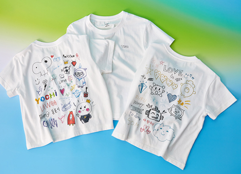 موديل الاول قياس ميديم|(ONE) TRUZ - Line Friends Artist Dongsaeng Line Short Sleeve T-Shirt (M)