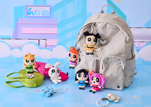 (ONE) LINE FRIENDS - THE POWERPUFF GIRLS x NJ doll keyring (BUNNY)