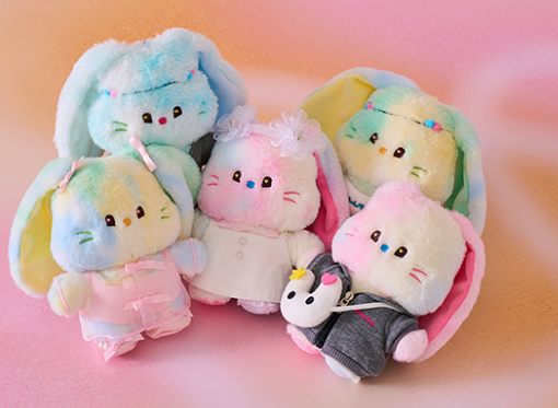 (ONE) LINE FRIENDS - bunini costume plush (BLUE MULTI)