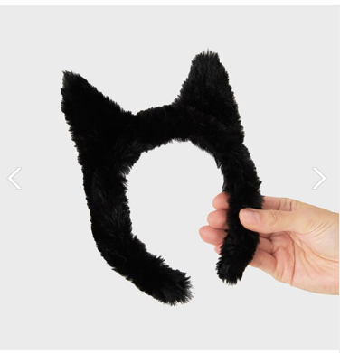(ONE) LINE FRIENDS - NJ Get Up Cat Plush Headband