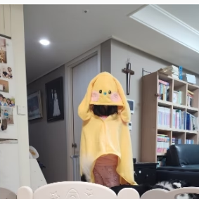 (ONE) LINE FRIENDS - bunini hooded blanket (YELLOW)