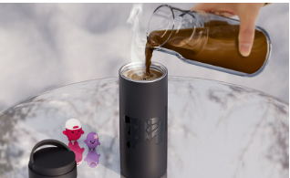 (ONE) Line Friends - Beans Black Tumbler (475ml)