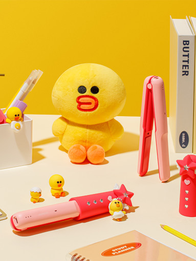 (ONE) Line Friends - Sally Cordless Mini Curling Iron