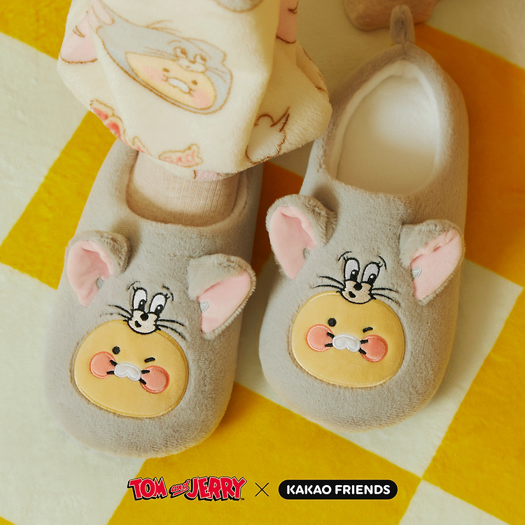 (ONE) Tom and Jerry X KAKAO Friends - Room Shoes Tuffy Chunsik