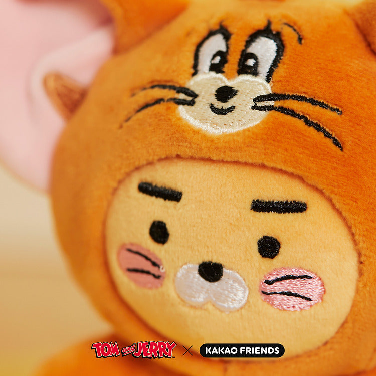 (SET) Tom and Jerry X Kakao Friends - Keychain Plush Jerry Ryan & Tuffy Chunsik SET