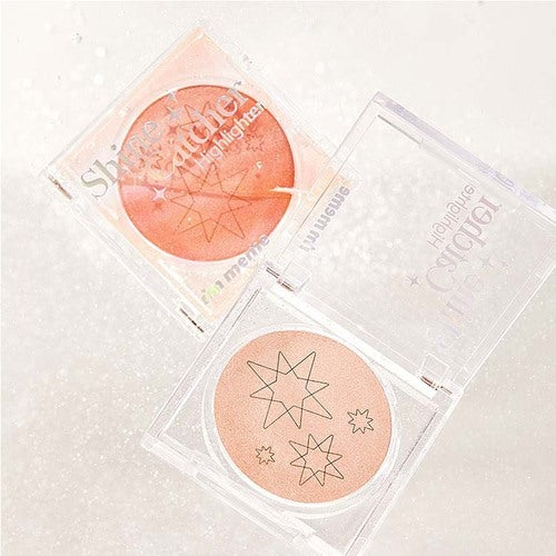 واحد - هايلايتر من ميمي بوكس يعطي لمعة واضاءه تدوم لساعات طويله | (ONE) MAKE UP - Meme BOX - Shine Catcher Highlighter