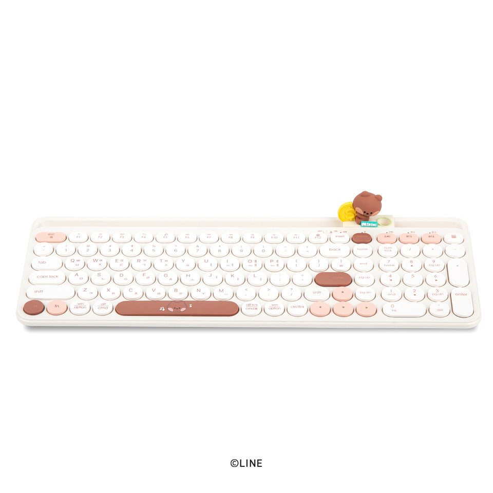(ONE) Line Friends - Mini Multi Pairing Wireless Keyboard Royce