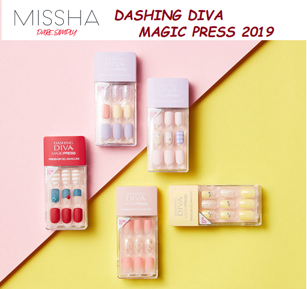 (One) Missha - Dashing Diva Magic Press NEW Spring COLOR فيك نيلز اظافر زينه جميله اختار