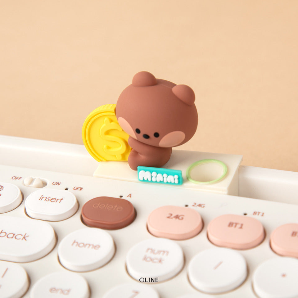 (ONE) Line Friends - Mini Multi Pairing Wireless Keyboard Royce