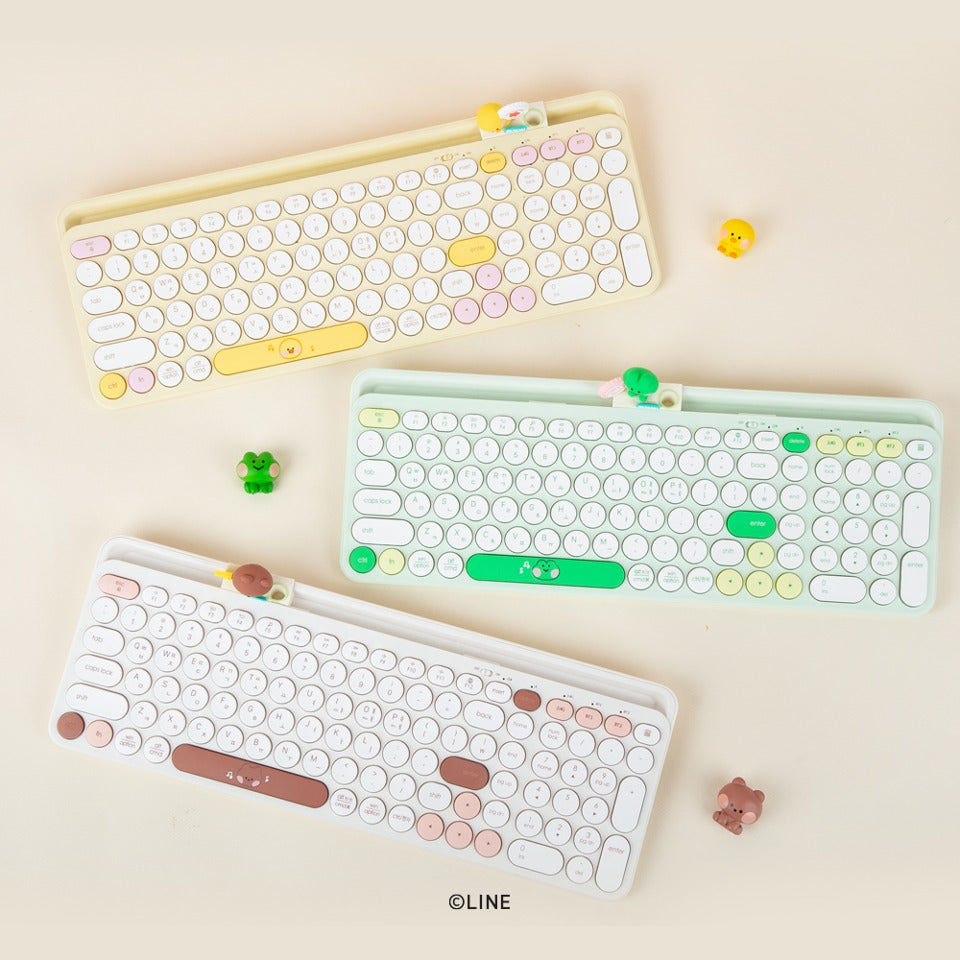 (ONE) Line Friends - Mini Multi Pairing Wireless Keyboard Royce