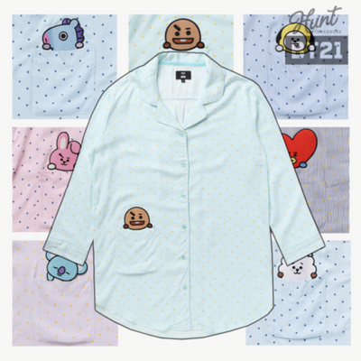 (One) Hunt X BT21 - Sleep Pajamas بناء على طلب زبائن تم توفيرها