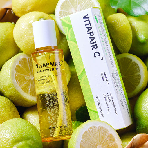 واحد - زيت مصنوع من الليمون الخالص الطبيعي اصلي يحافظ على البشره ويعالجها | (ONE) SKIN CARE - Nature Republic - Vita Pair C Large Whitening Blemish