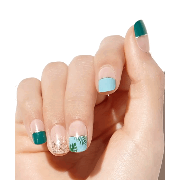 (One) Dashing Diva - Super slim California Magic Press-Palm Beachتركيب اظافر اختر التصميم الذي اعجبك