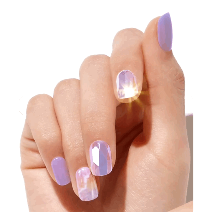 (One) Dashing DIva - Super SLim California Magic Press-Purple Quartzتركيب اظافر اختر التصميم الذي اعجبك