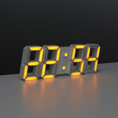 (One)Mooas brand -  Premium 3D LED Wall Clock| ماركه Mooas  - ساعة حائط LED ثلاثية الأبعاد