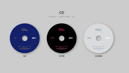 " البوم انهايبن بوردر الجديد سيت من ثلاث كتب | (set) enhypen - border : carnival (cd album) "