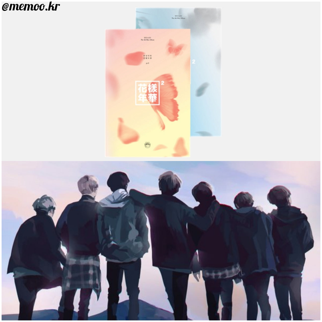 (One) BTS Album - Hwa Yang Yeon Hwa Album - ( بي تي اس : ( البوم ازرق