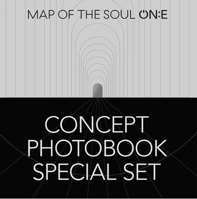 (SET) ..BTS - MAP OF THE SOUL : ONE CONCEPT PHOTOBOOK SPECIAL SET كتاب بي تي اس الجديد - سيت كامل من نسختين ابيض واسود
