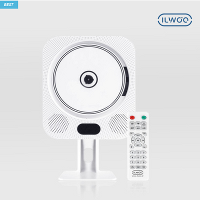 (ONE) Ilwoo - CD Player 3 Bluetooth Speaker FM USB Alarm Audio cd with bluetooth and remote