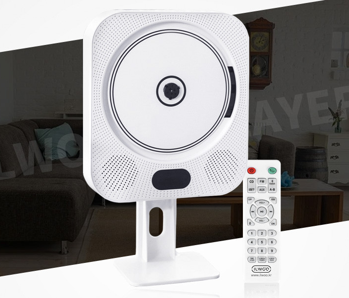 (ONE) Ilwoo - CD Player 3 Bluetooth Speaker FM USB Alarm Audio cd with bluetooth and remote