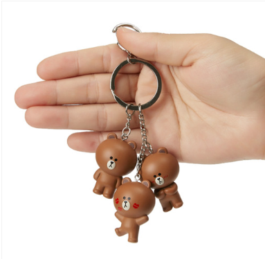 (ONE) Line Friends - Brown Noisy Keyring