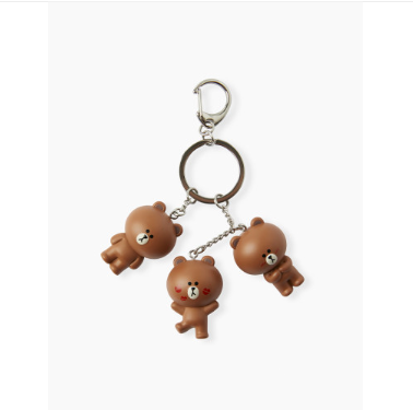 (ONE) Line Friends - Brown Noisy Keyring