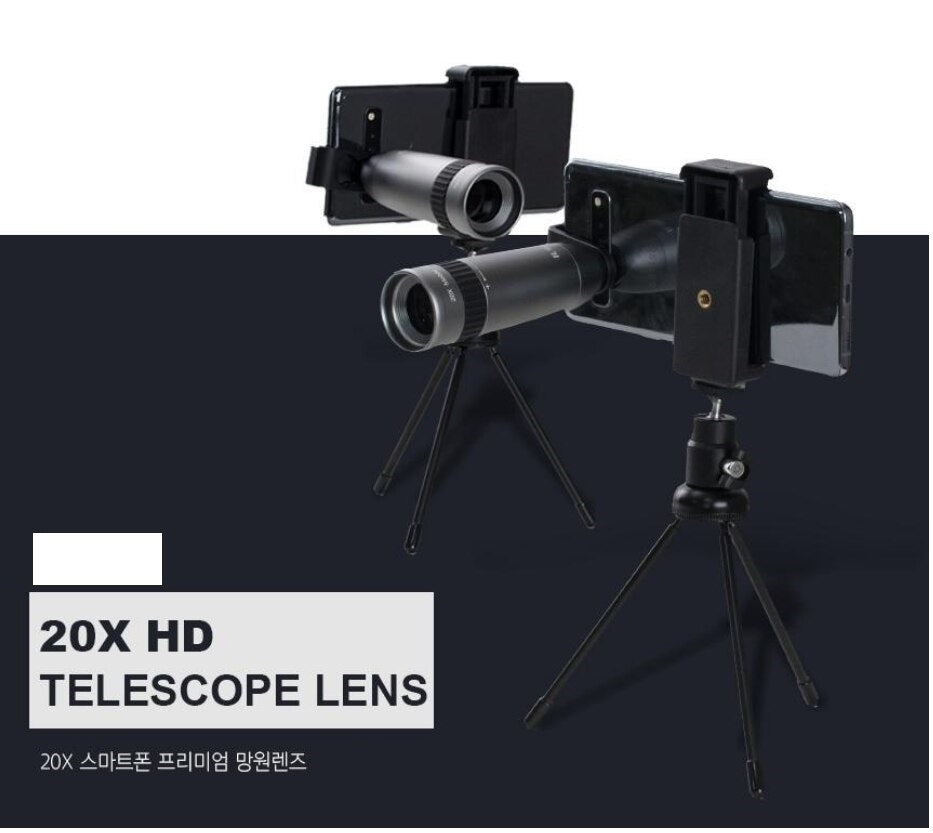 4K HD Smartphone Telephoto Lens Ultralight Cannon Lens وداعا للكاميرا اثنين في واحد اربطه مع جوالك واستمتع بجمال ووضوح وتكبير شاهد الوصف
