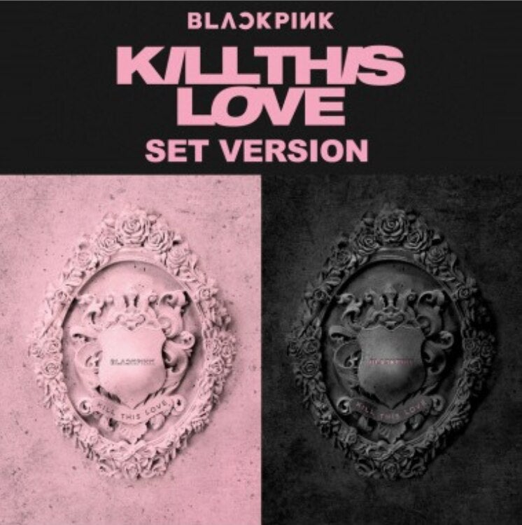 (SET)  BLACKPINK 2nd Mini Album-KILL THIS LOVE (SET Ver.) 2CD + 2Poster | تسليم فوري ....سيت واحد ....سيت بلاك بينك كل  اسود ووردي