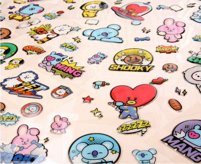 BT21 - Epoxy Sticker - G| اخترنا لك استيكارات اختار