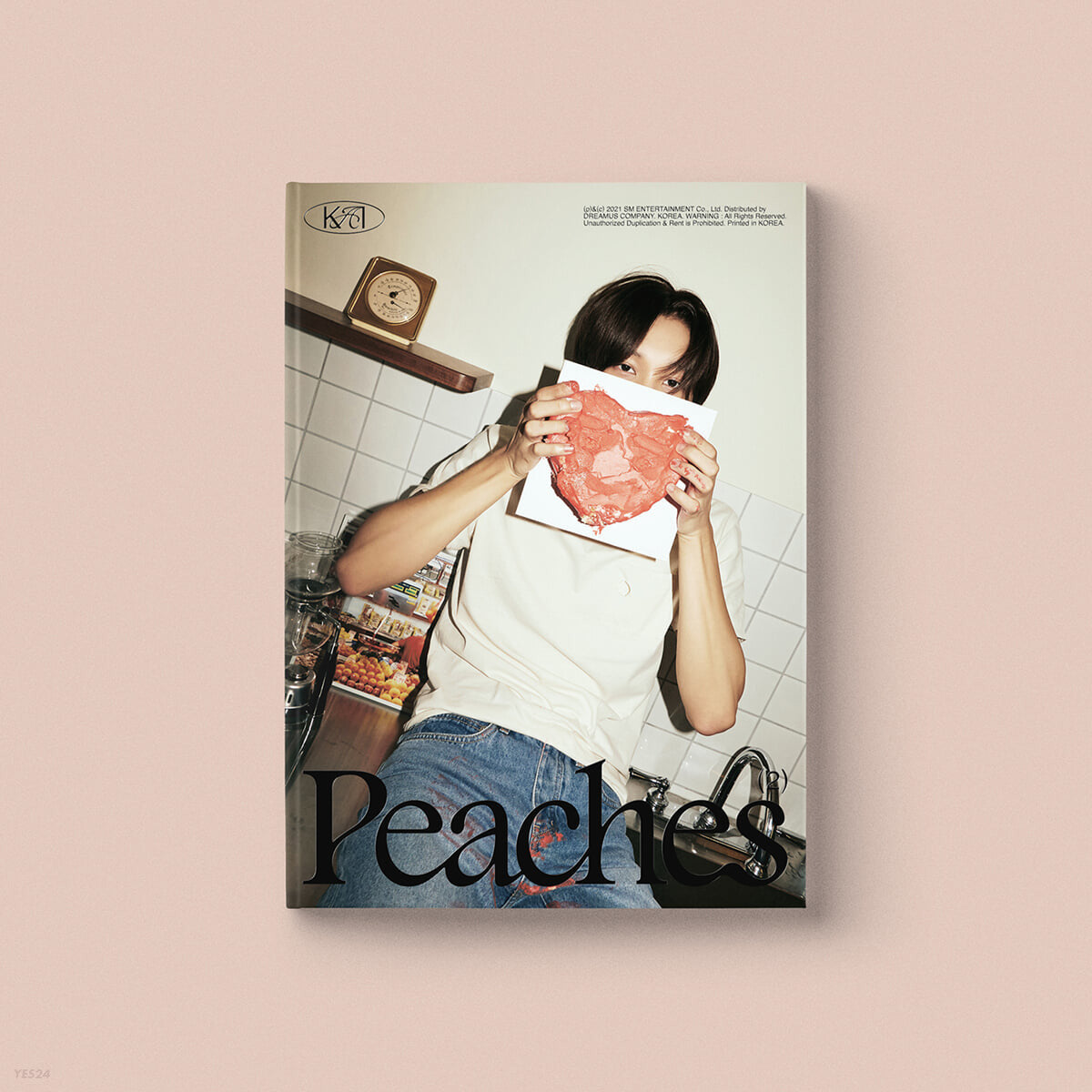 البوم اكسو عدد اثنين يمكنك الاختيار شاهد الوصف اختار مع بوستر | (ONE) EXO - Peaches (2nd Mini Album) KAI with poster (choose)