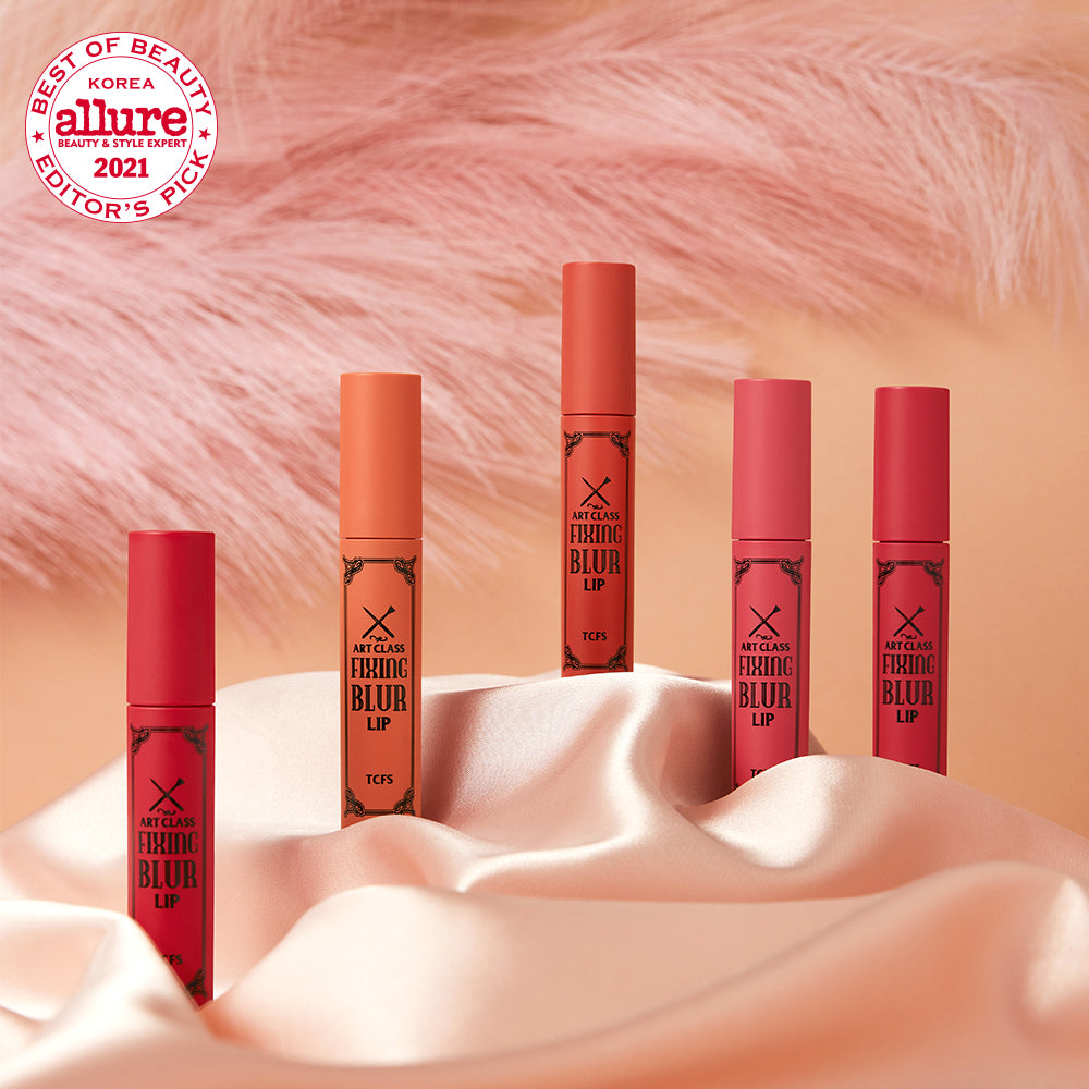 واحد - الوان ارواج جديدة كورية طبيعية ولا تلتصق | (ONE) MAKE UP - Too Cool For School - Fixing Blur Lip