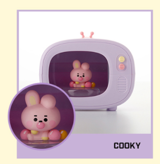 جهاز ملطف جو لاسلكي موديل على شكل تلفزيون بالالوان متعدده | (ONE) BT21 - TV Model Wireless Humidifier