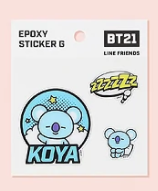 واحد - بي تي 21 ستيكر ايبوكسي جي | (ONE) BT21 - Epoxy Sticker G