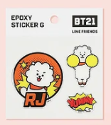 واحد - بي تي 21 ستيكر ايبوكسي جي | (ONE) BT21 - Epoxy Sticker G