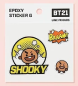 واحد - بي تي 21 ستيكر ايبوكسي جي | (ONE) BT21 - Epoxy Sticker G