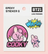 واحد - بي تي 21 ستيكر ايبوكسي جي | (ONE) BT21 - Epoxy Sticker G