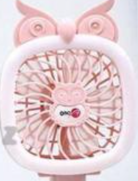 مروحه كهربائيه شخصيه على شكل بومه | (ONE) Mini Fan Owl - LED Rechargeable Portable Hand Fan