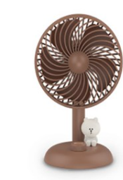 لاين فريند مروحه تصميم الاول ثلاث الالوان || (ONE) Line Friends - Retro Table Top Fan