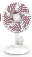 لاين فريند مروحه تصميم الاول ثلاث الالوان || (ONE) Line Friends - Retro Table Top Fan