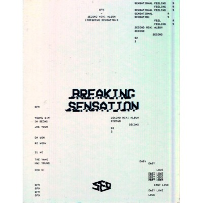 (ONE ) SF9 - Breaking Sensation(2nd Mini Album