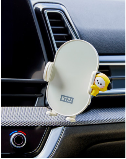 (ONE) BT21 LINE FRIENDS BT21 - Mini Mini Car Smartphone Fast Charging Cradle