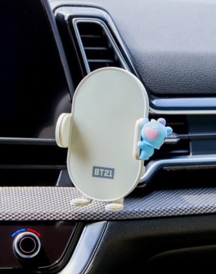 (ONE) BT21 LINE FRIENDS BT21 - Mini Mini Car Smartphone Fast Charging Cradle