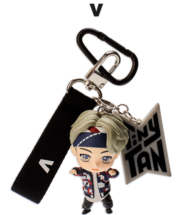 واحد - بيتياس تني تان فكر كيرنك وذ تي موني | (ONE) BTS - Tiny Tan Figure Keyring with T-money