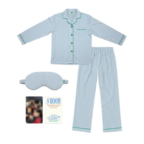 [ATEEZ|أتيز] (Set) ATEEZ - Pajama Set + Sleep Mask + Photocard (Pop-up '8ROOM') | أتيز - طقم بيجامة + غطاء عين + فوتوكارد (بوب-أب 8ROOM)