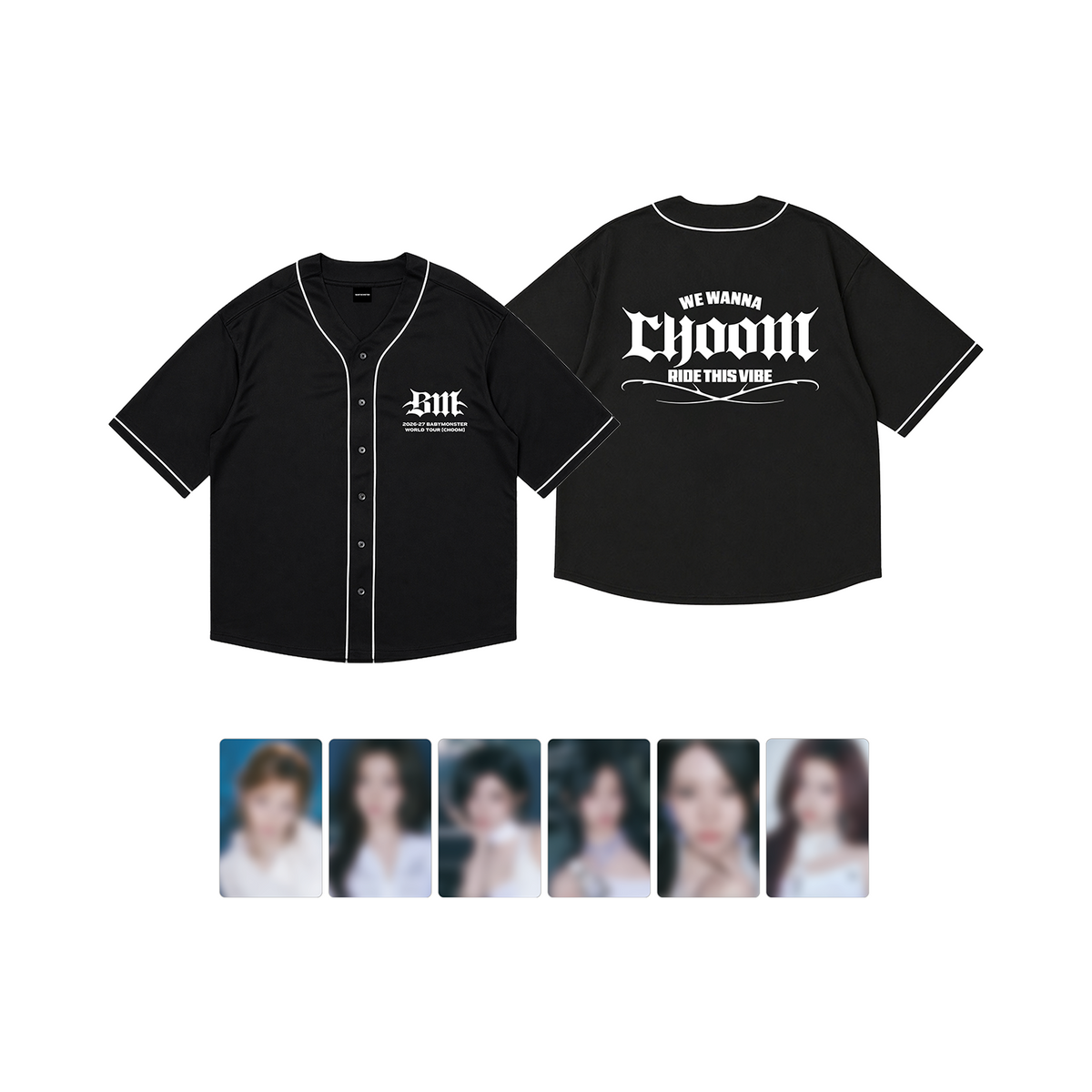 [BABYMONSTER|بيبي مونستر] {Kpop} (Set) BABYMONSTER - Tour Uniform Jacket + Random Photocard (CHOOM World Tour) | بيبي مونستر - جاكيت زي الجولة + فوتوكارد عشوائية