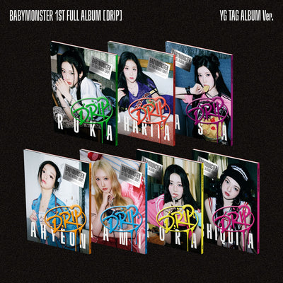 [BABYMONSTER|بيبي مونستر] {Kpop} (ONE) BABYMONSTER - DRIP / 1st FULL ALBUM (YG TAG ALBUM Ver.) (CHOOSE)