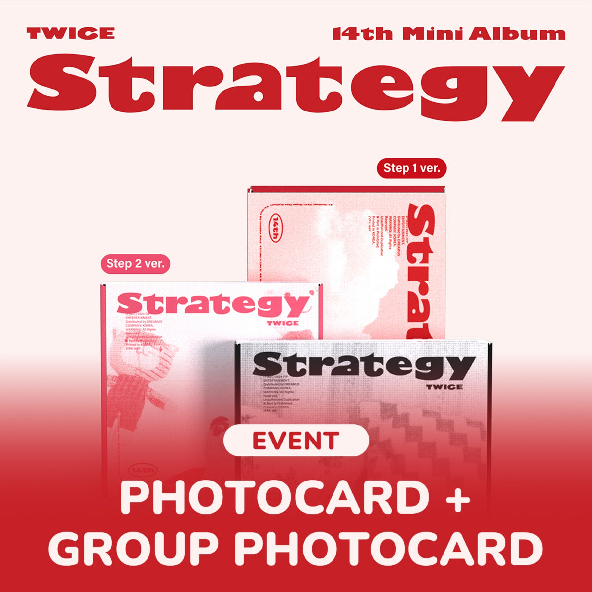 [Twice|توايس] {Kpop} (SET) TWICE - STRATEGY / 14th mini-album (3 sets)