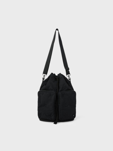 (ONE) LINE FRIENDS Collet Bucket Bag L Shade Black